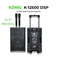 König K-12500 DSP 12" 600 Watt Aktif Kabin Hoparlör